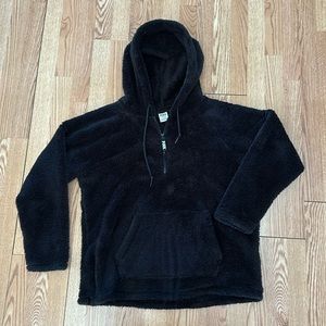 Pink black Sherpa quarter zip